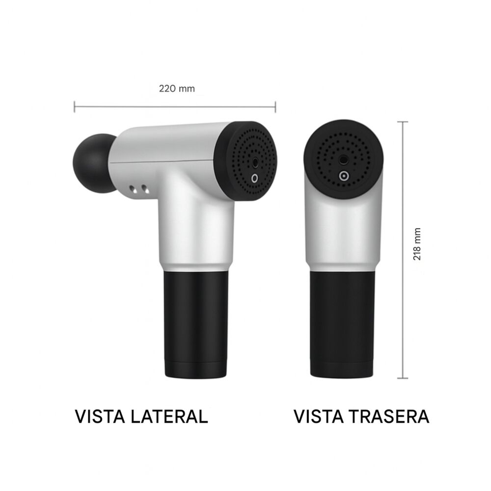 Pistola Masajeadora Corporal Port&aacute;til Relajaci&oacute;n Muscular image number 6.0