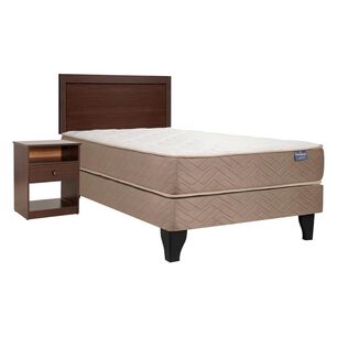 Cama Europea Celta Bamboo / 1.5 Plazas / Base Normal + Set De Maderas