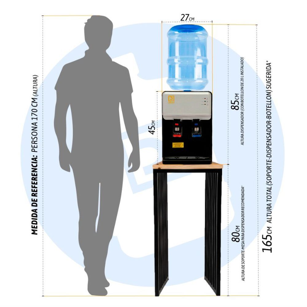 Dispensador Compresor Sobremesa Frio Y Caliente 3 Llaves image number 2.0
