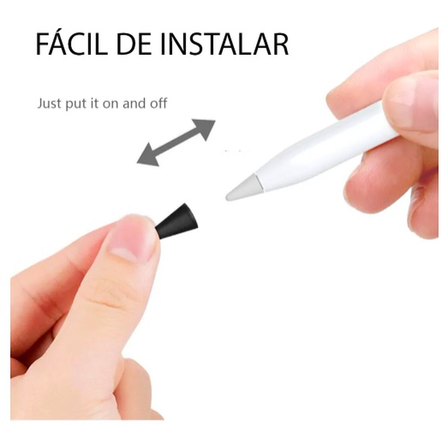 Protector Apple Pencil Silicona Morado image number 2.0