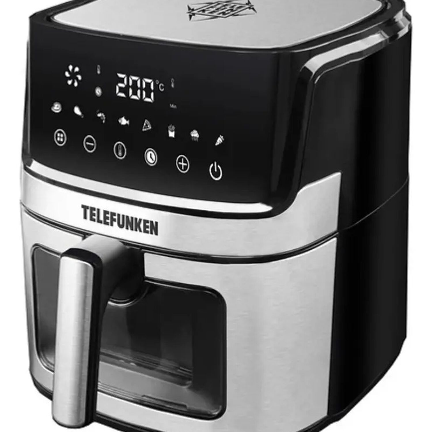 Freidora De Aire Telefunken Easyfryer 6900 Negro Plateado 6.9 Litros image number 1.0