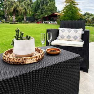 Juego Terraza &Aacute;lamo D&uacute;o Chocolate