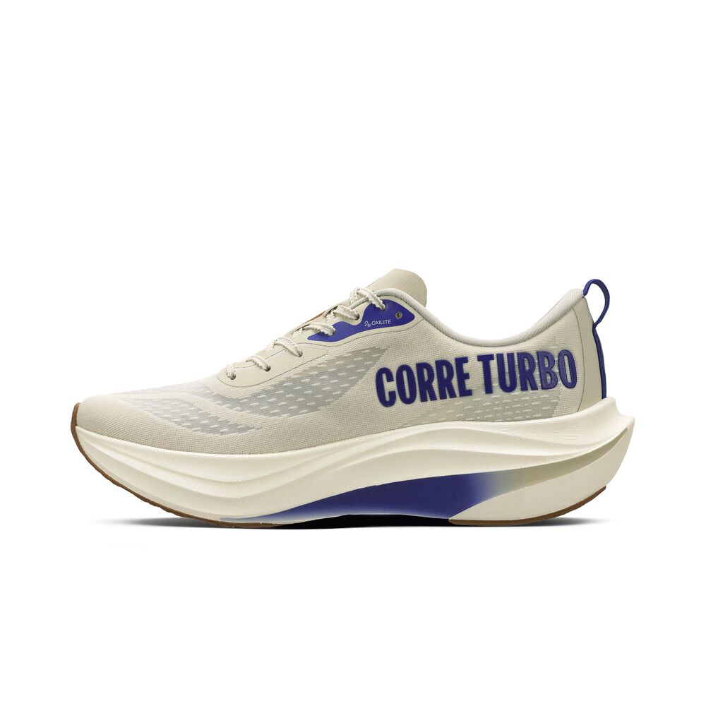 Zapatilla Running Hombre Corre Turbo Azul/blanco image number 2.0