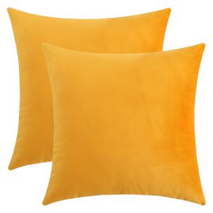 Pack De 02 Fundas De Coj&iacute;n De Terciopelo Suave 45x45 Mod15