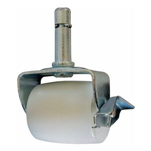 Rueda Tipo Barril Para Camas Rosen - Cic, V&aacute;stago 1.2 Cm Color Blanco