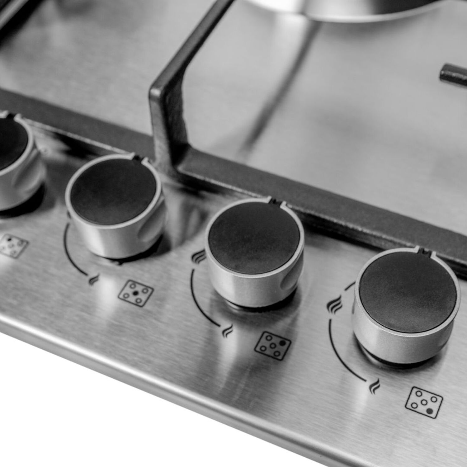 Encimera A Gas Licuado 5 Platos Acero Inox Con Chispero image number 6.0