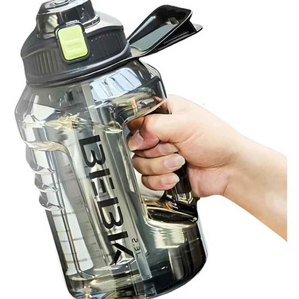 Botella De Agua Deportiva Gym Fitness + Pajita Unisex 2300ml image number 1.0