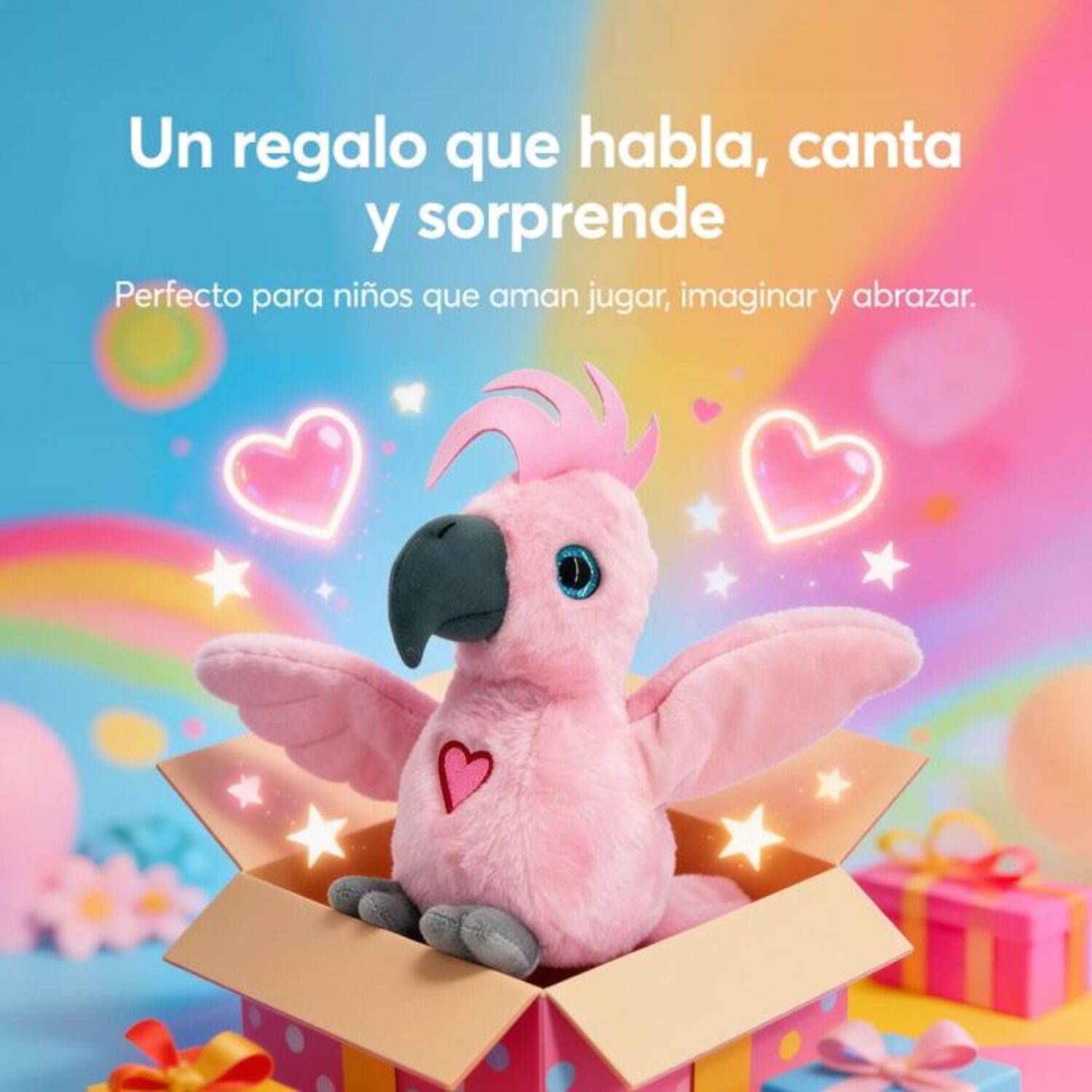Peluche Repite Canta Aletea Happy Yappers Cacat&uacute;a Grande image number 6.0