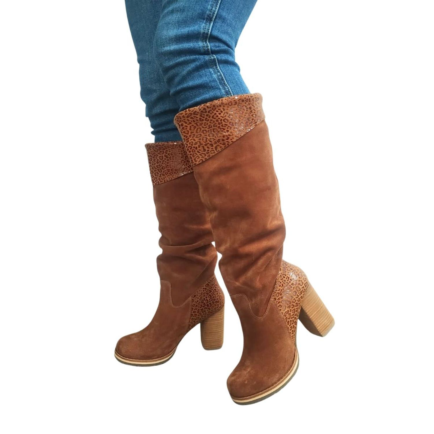 Bota Emily Camel Pao Pecados image number 0.0