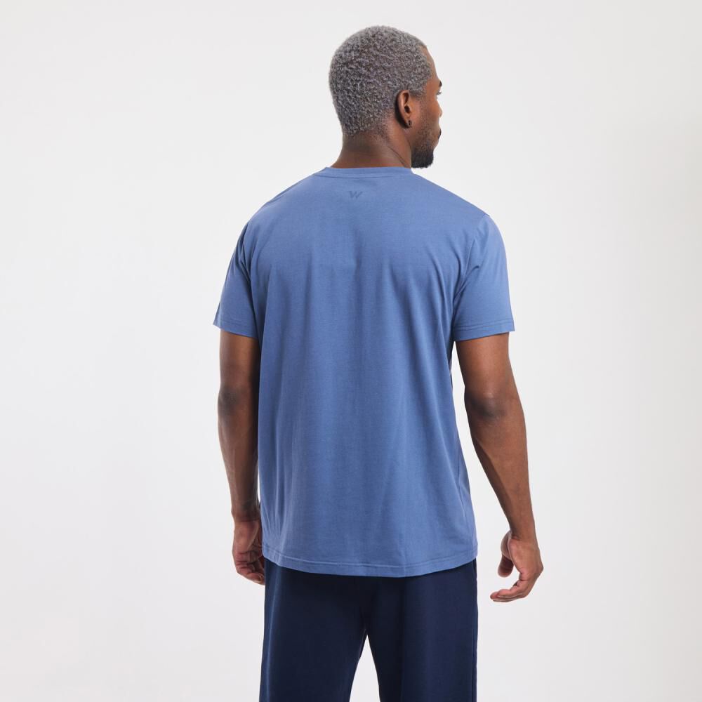 Polera Deportiva Estampada Slim Manga Corta Cuello Redondo Hombre Wetland image number 3.0