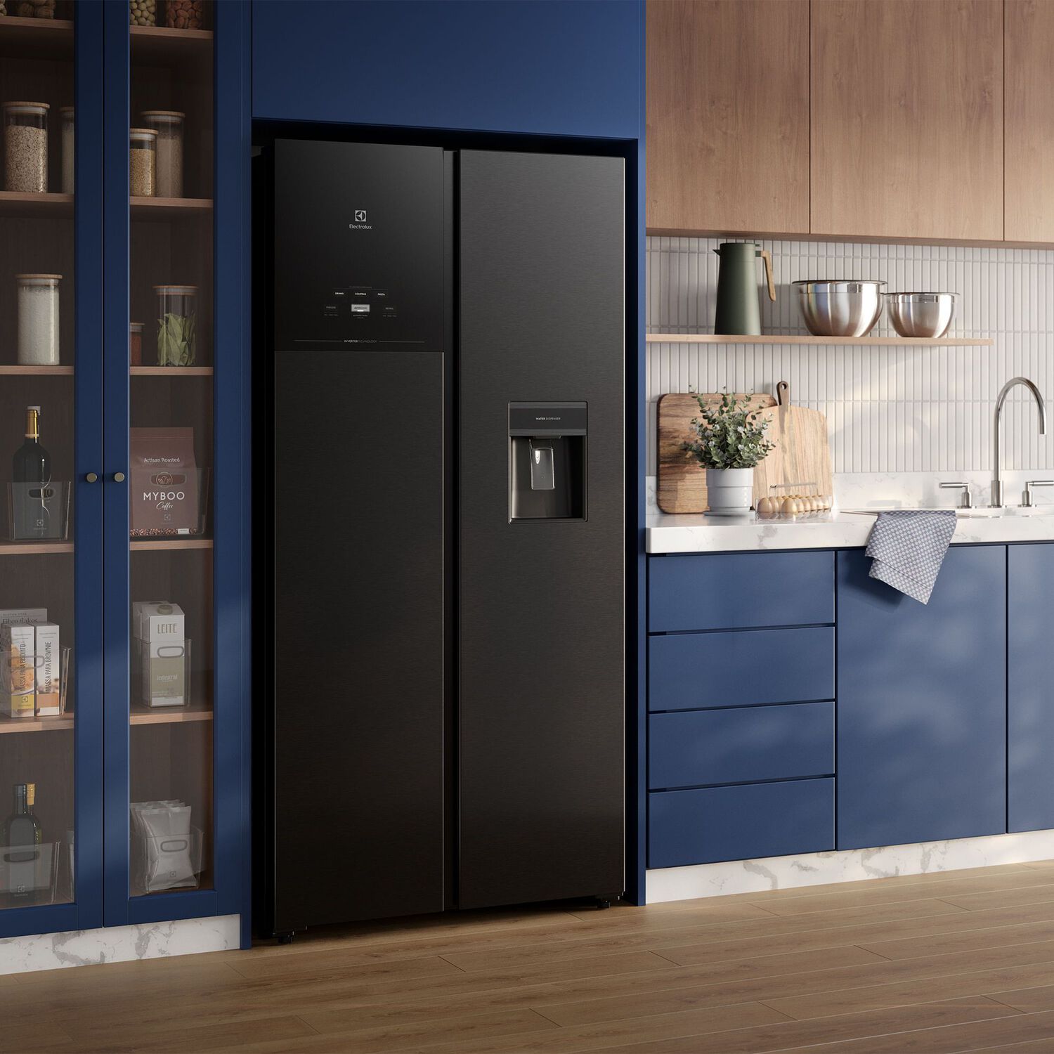 Refrigerador 522l No Frost Side By Side Inverter Es50b Black image number 7.0