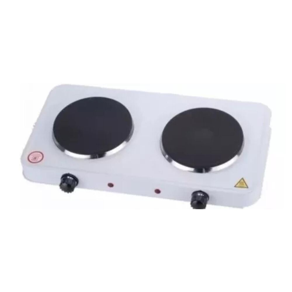 Cocina Cocinilla Electrica Encimera 2 Platos 2000w Blanco image number 0.0