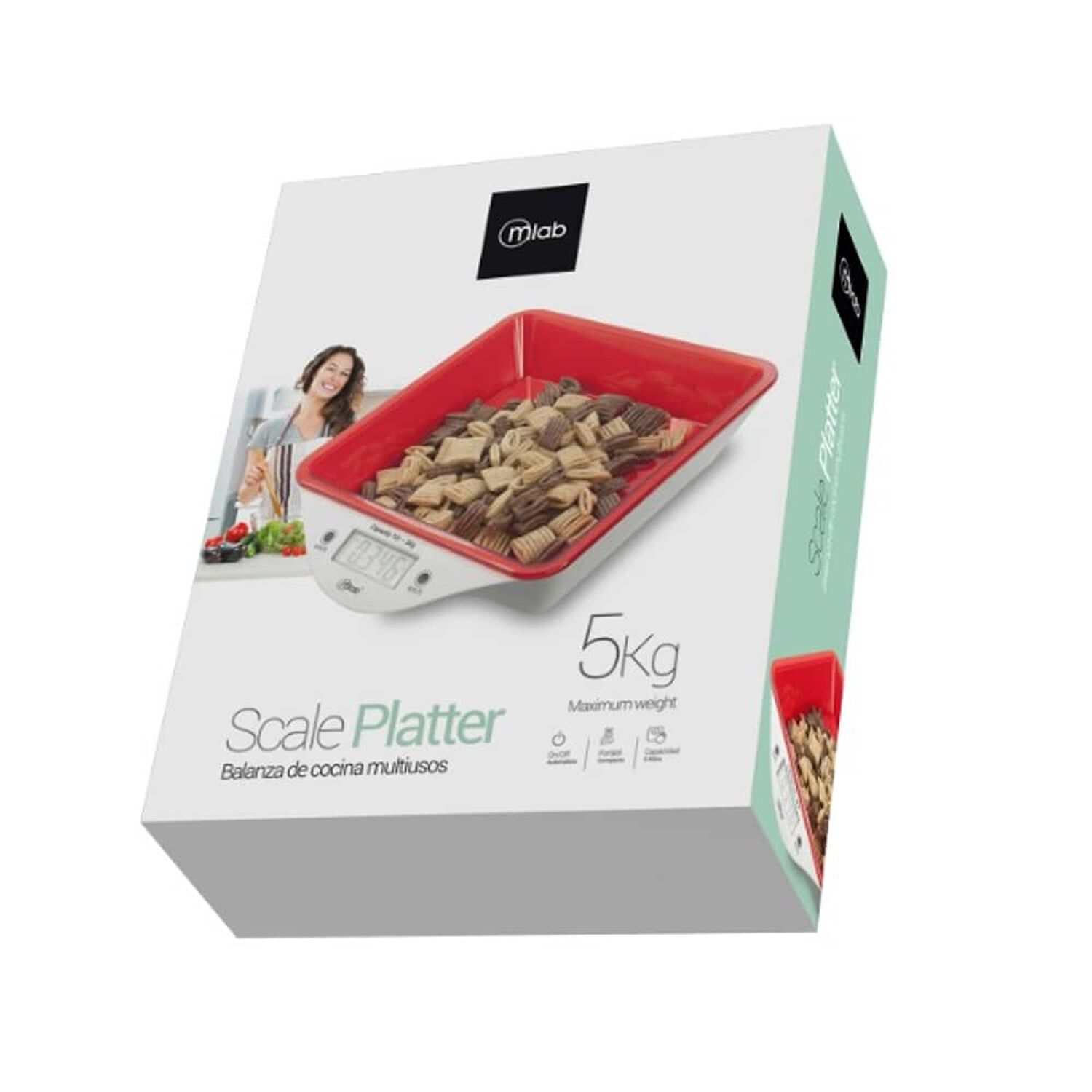 Balanza De Cocina Microlab Modelo 9056 Capacidad 1gr A 5kg image number 1.0