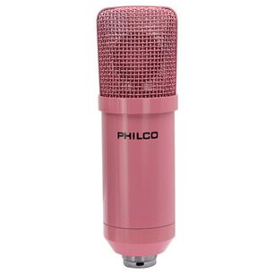 Kit Estudio Microfono Rosado Antipop Atril Metalico