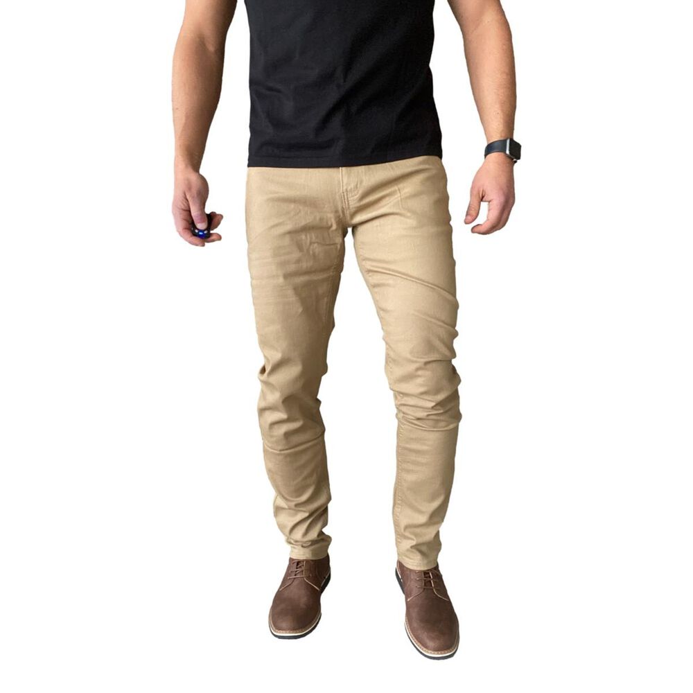 Pantal&oacute;n Tela Elasticado Slim Fit Colores image number 35.0