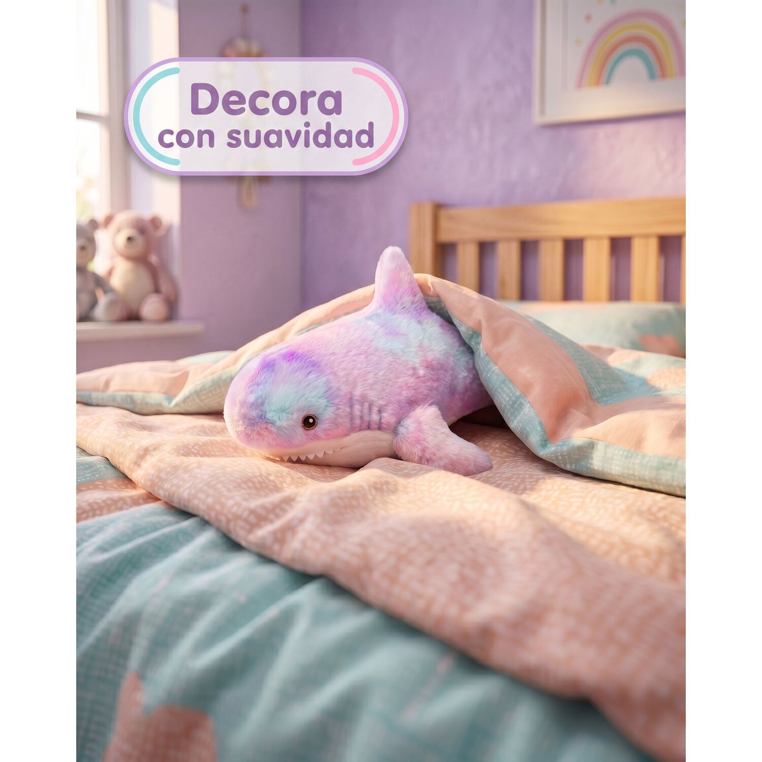 Peluche Tiburon Tierno Multicolor 25 Cm image number 5.0