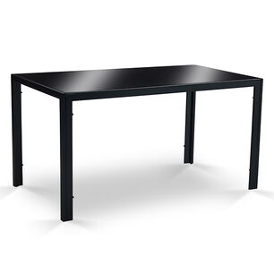 Mesa De Comedor Vidrio Negro 150x80x75cm