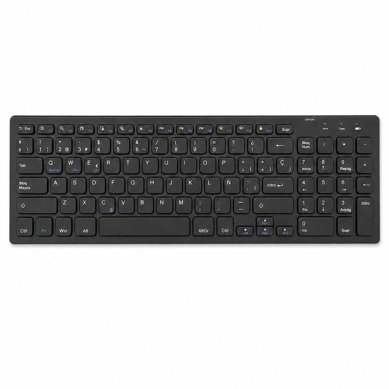 Teclado Inal&aacute;mbrico Bluetooth Ultra Slim Multiplataformas image number 3.0