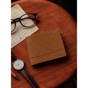 Billetera Hombre Lucca Caf&eacute; Con Monedero Carven Paris