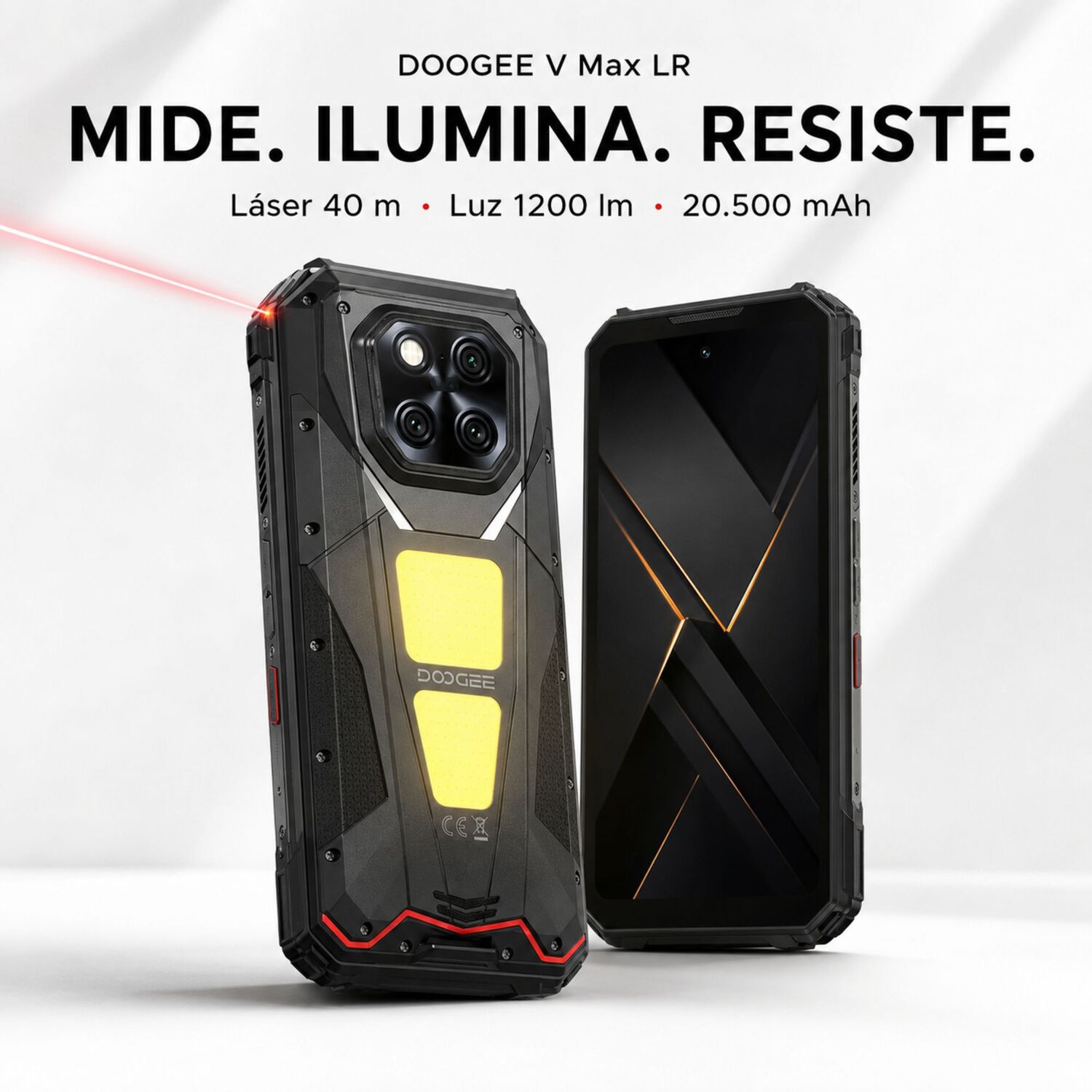 Celular Rugged Doogee V Max Lr 5g L&aacute;ser 40m 512gb 36gb Ram image number 0.0