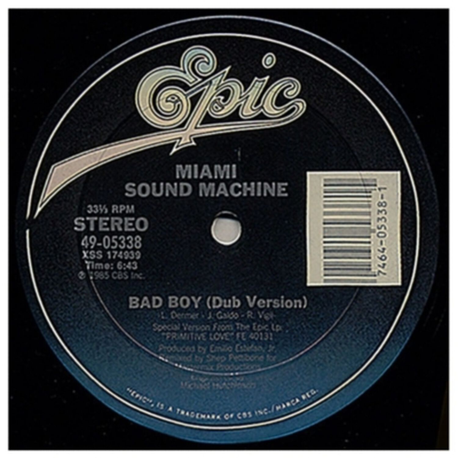 Miami Sound Machine - Bad Boy | 12" Maxi Single Vinilo image number 7.0