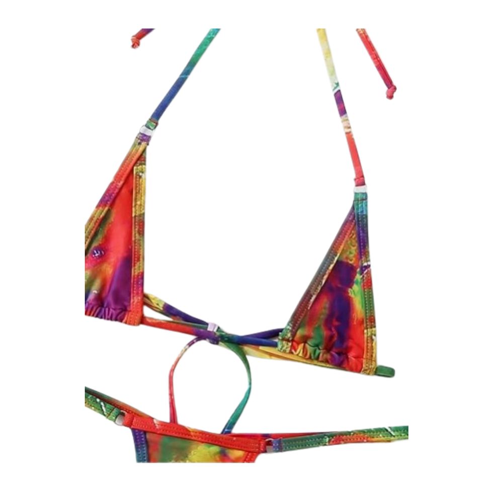 Traje Ba&ntilde;o Bikini Micro Tri&aacute;ngulo Con Estampado Muy Sexi image number 7.0