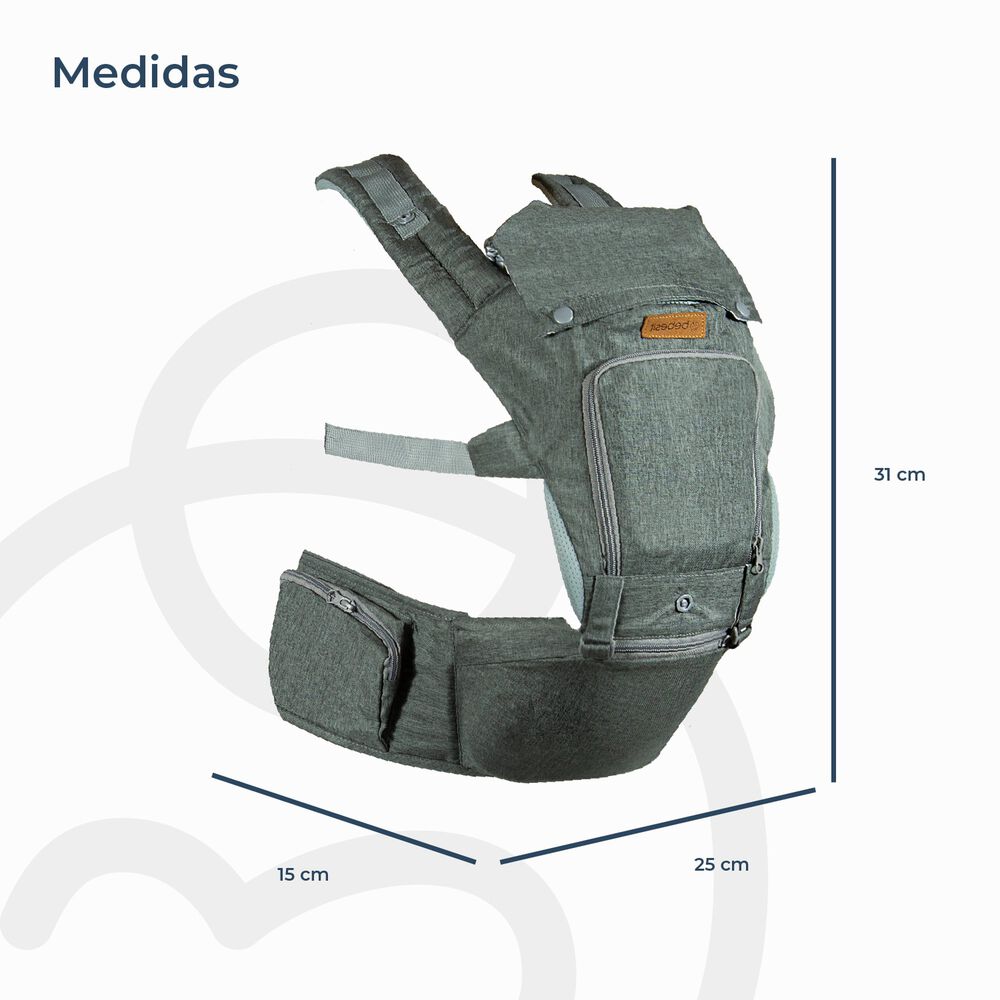 Porta Bebe Arn&eacute;s Con Asiento Cuidados Cadera Hip Seat Gris image number 6.0