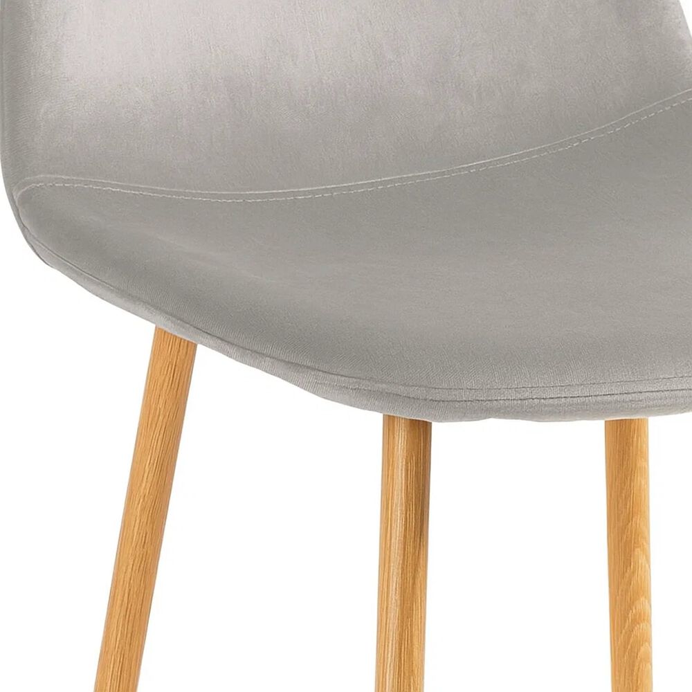 Pack De 2 Sillas Spoon Terciopelo - Gris image number 5.0