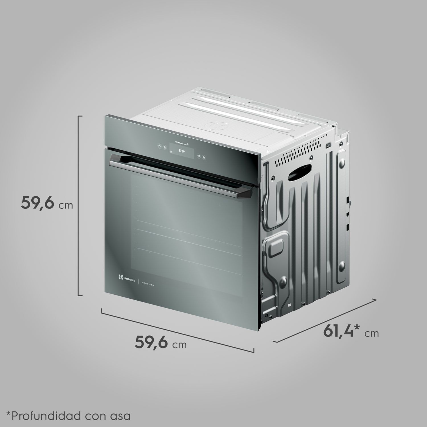 Horno El&eacute;ctrico Empotrable 80l Funci&oacute;n Freidora Aire Y Wi-fi image number 2.0