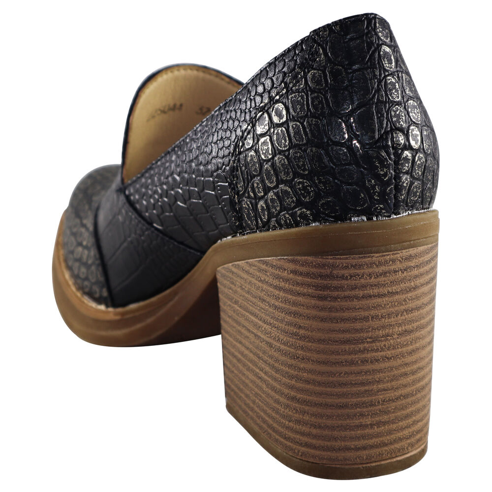 Botin Alto Croco Scales Negro image number 3.0