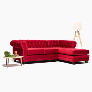 Sof&aacute; Seccional Barra Design Chesterfield / 4 Cuerpos