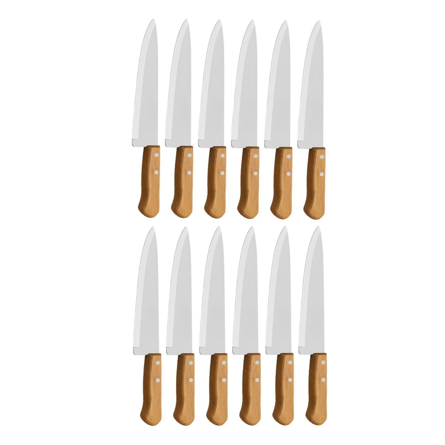 Set 12 Cuchillos Tramontina Cocina 6 Pulgadas Mango Madera image number 0.0