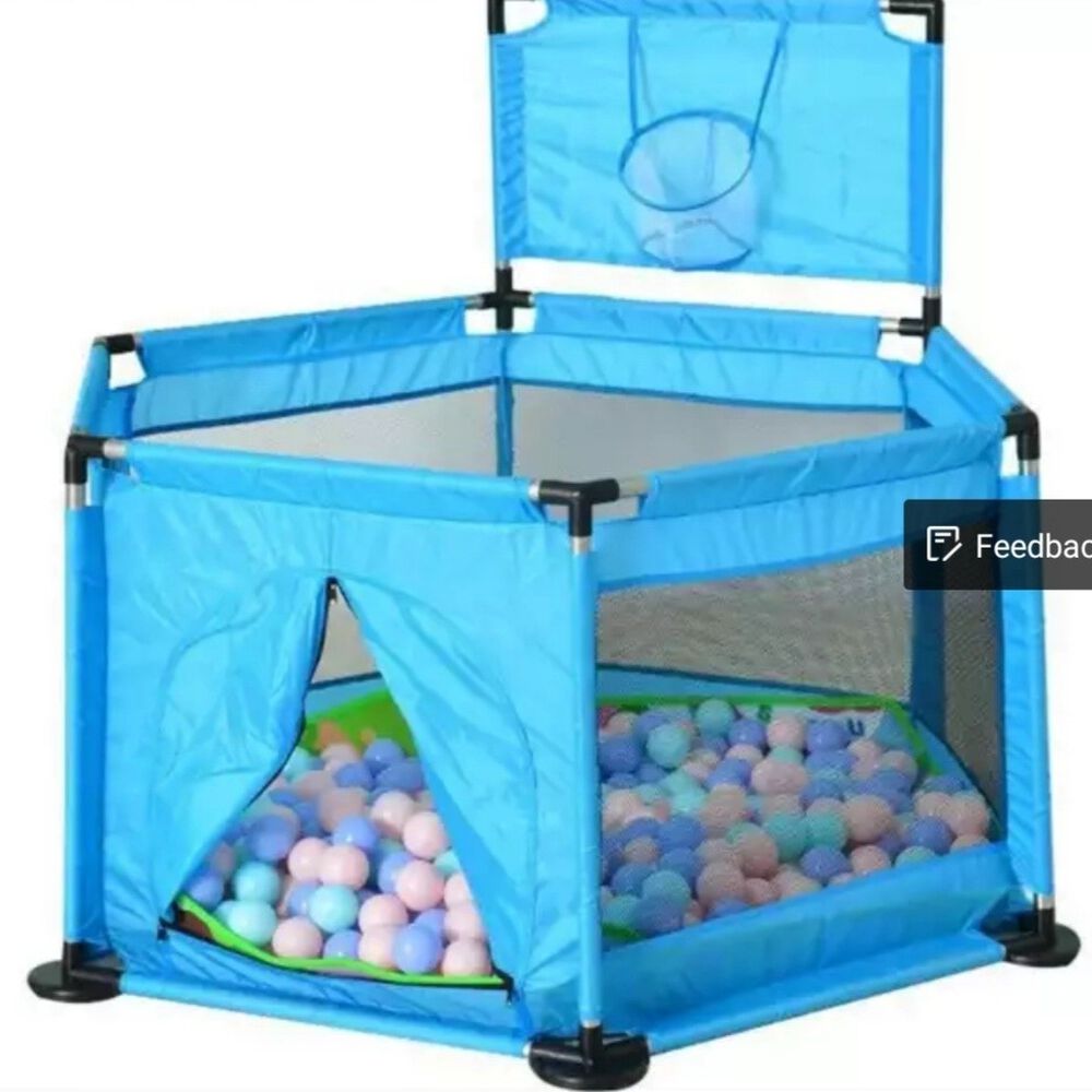 Corral De Seguridad Hexagonal Celeste image number 2.0