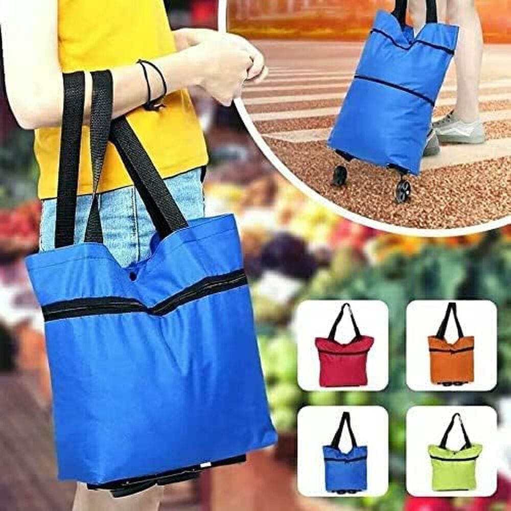 Carrito De Compras Bolsa Con Ruedas Multiusos Plegable image number 3.0
