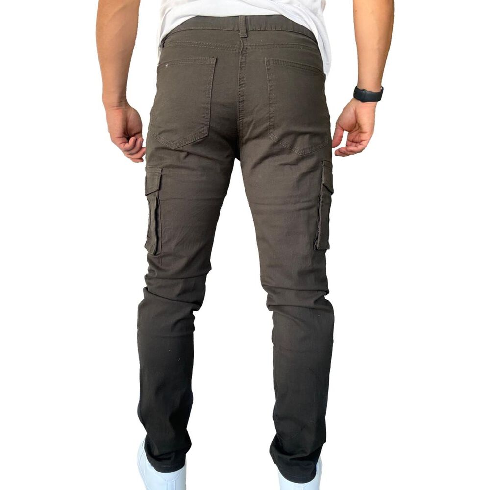 Pantal&oacute;n Cargo Slim Fit Mosaico Tela Elasticada image number 27.0