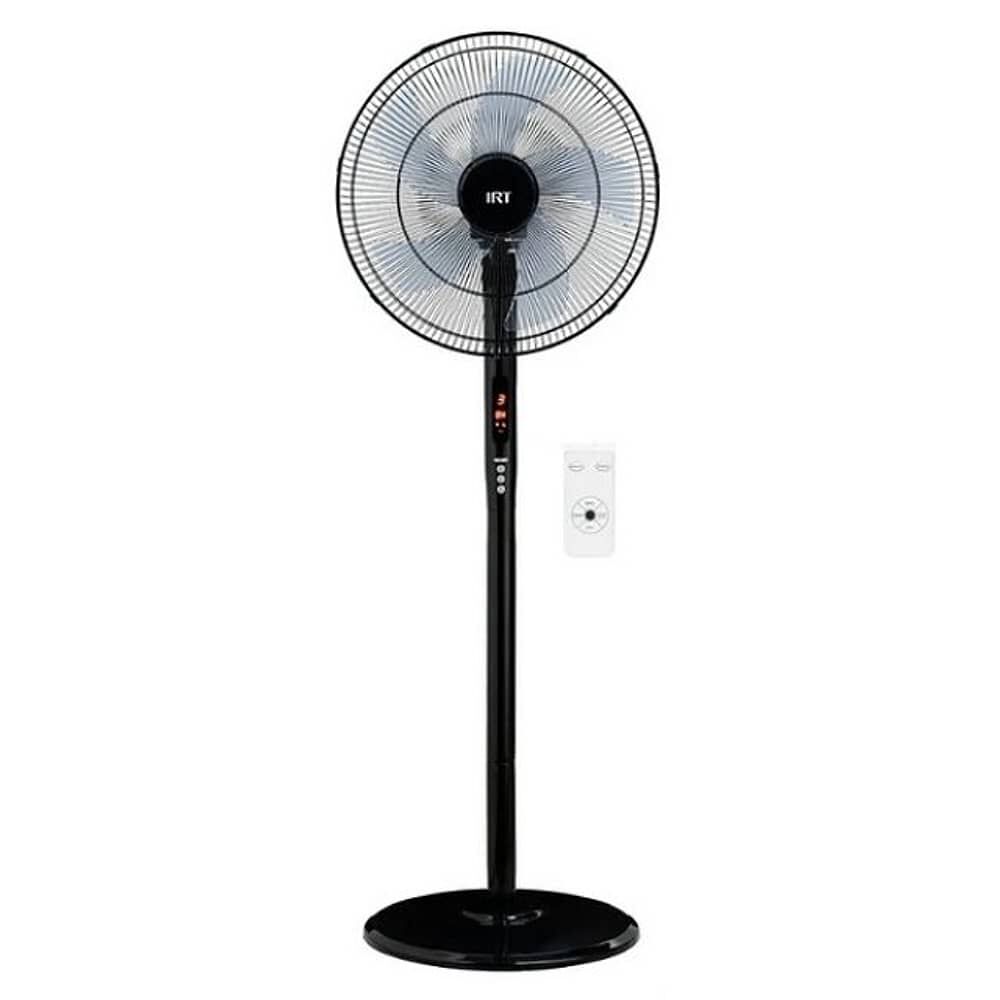 Ventilador De Pie 16 Pulgadas Irt 3 Velocidades Timmer Color De La Estructura Negro Incluye Control image number 0.0