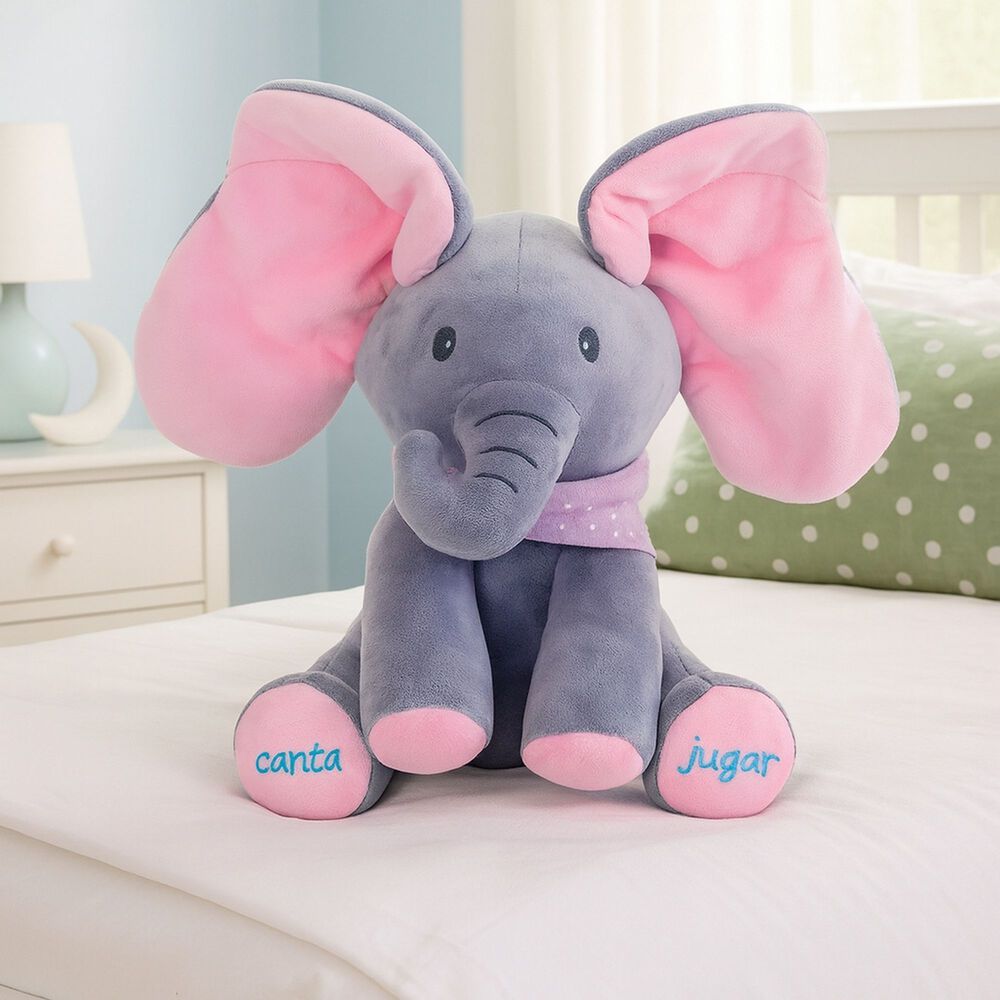 Peluche Interactivo Animado Musica + Juego Elefante Bebe image number 11.0