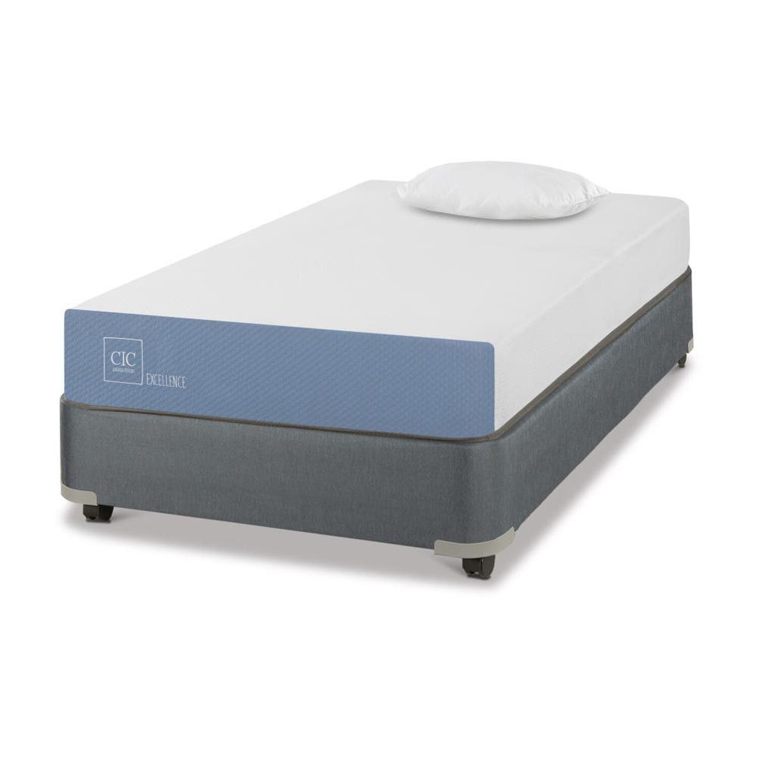 Cama Americana Cic Excellence / 1.5 Plazas / Base Normal + Almohada image number 1.0