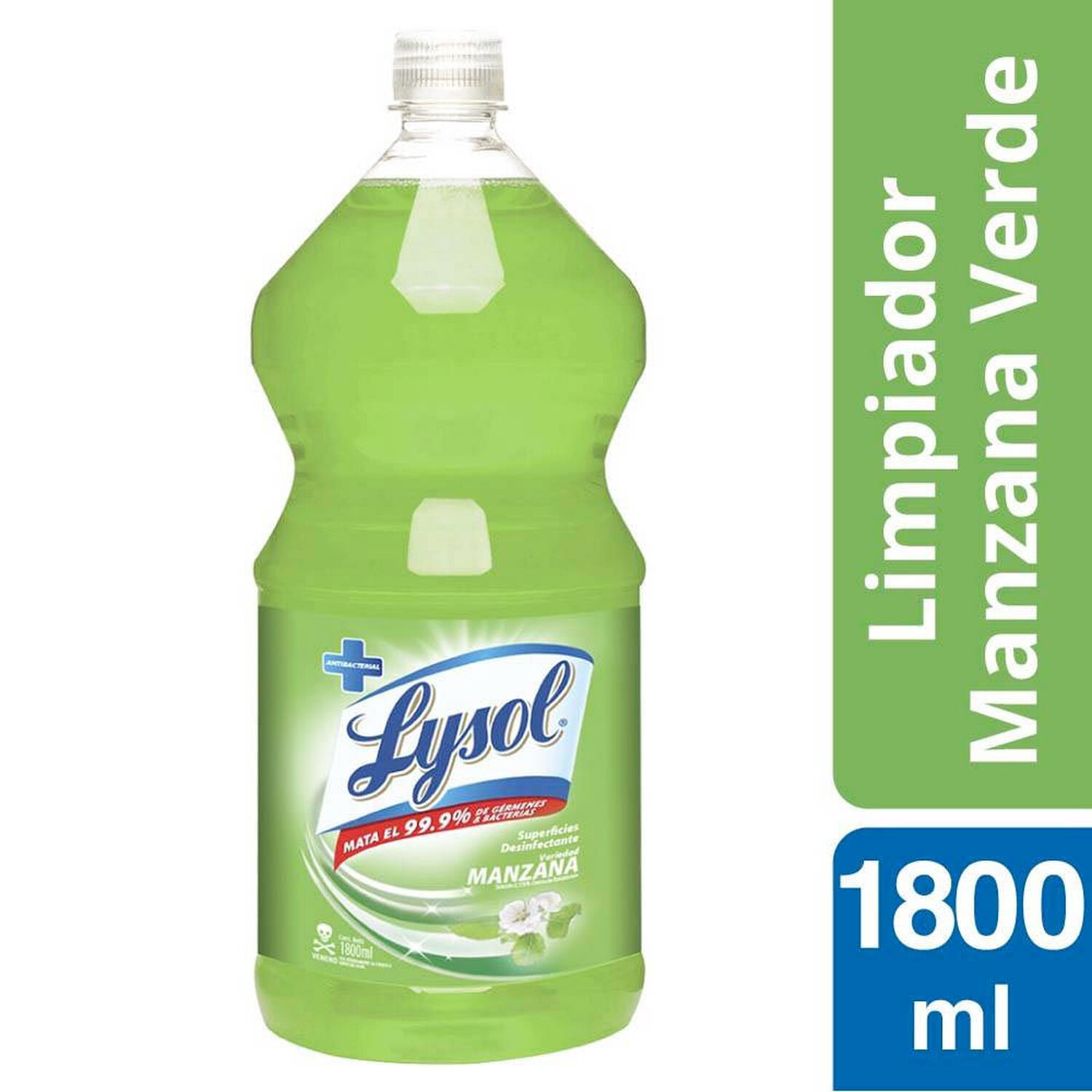 Limpiador L&iacute;quido Desinfectante Manzana Verde 1800ml - Lysol image number 0.0