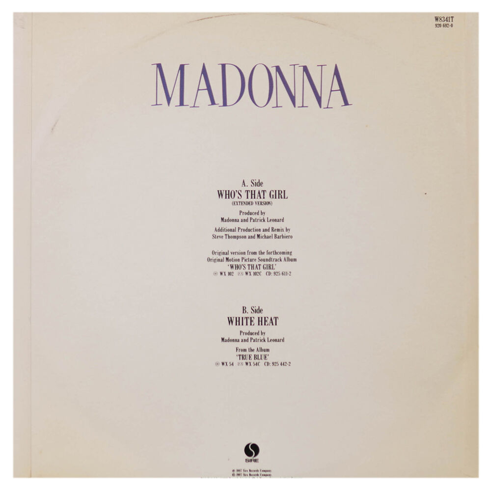 Madonna - Who's That Girl | 12" Maxi Single Usado image number 1.0