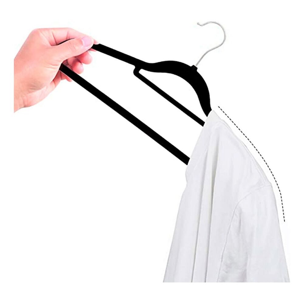 Colgadores Ropa Antideslizantes Terciopelo 20 Unidades image number 4.0
