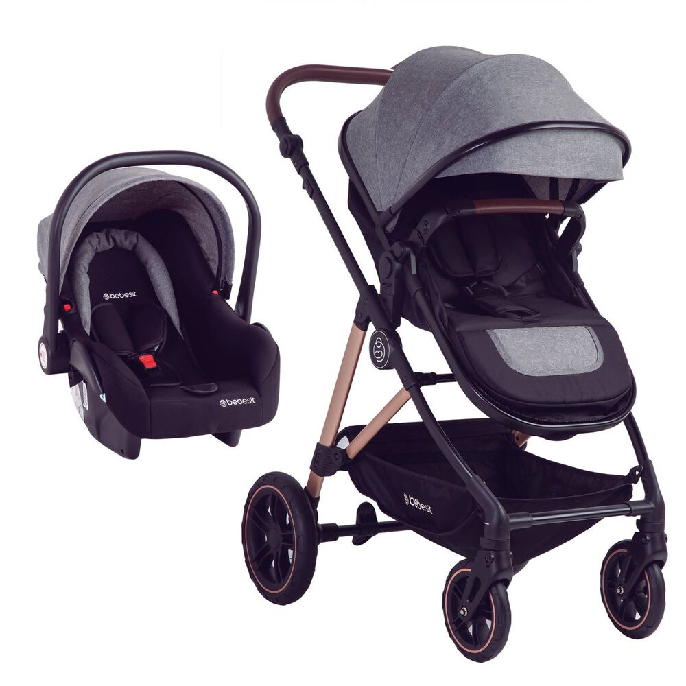 Coche Cuna Travel System Neo Gris Bebesit image number 0.0