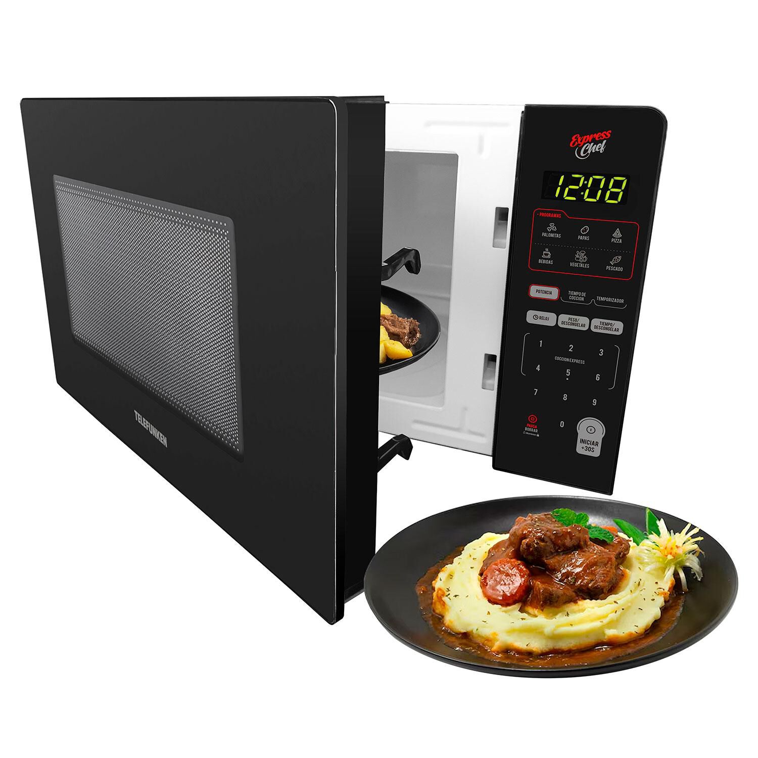 Horno Microondas De 26 Litros Potencia De 900w Eficiencia Clase A Marca Telefunken image number 1.0
