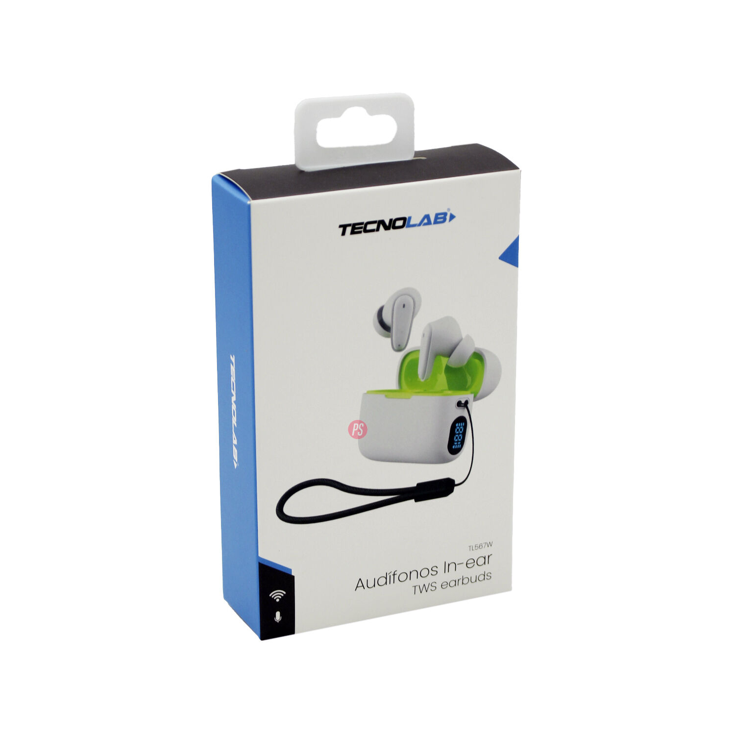 Aud&iacute;fonos Bluetooth Tws Con Correa Blanco - Ps image number 1.0