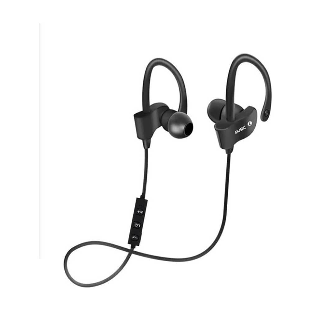Aud&iacute;fonos Bluetooth Auriculares Inalambrico Gancho Recargable Gamer Manos Libres Y Cable (negros) image number 0.0