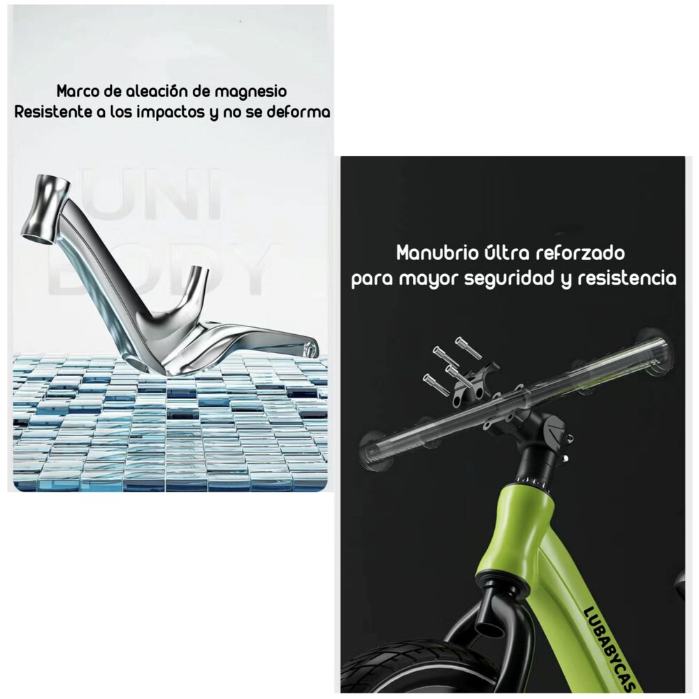 Bicicleta De Equilibrio 3-8 Años Aro 14 Rosada Lubabycas image number 2.0