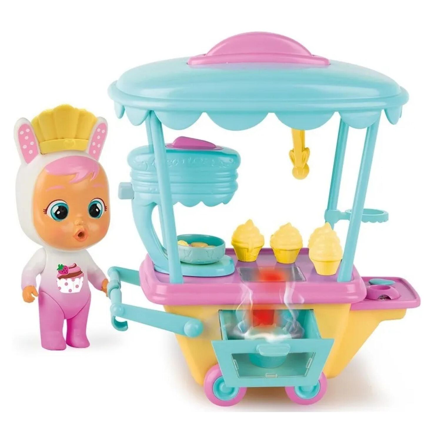 Juguete Carrito De Cony Con Luz Infantil Cry Babies image number 0.0