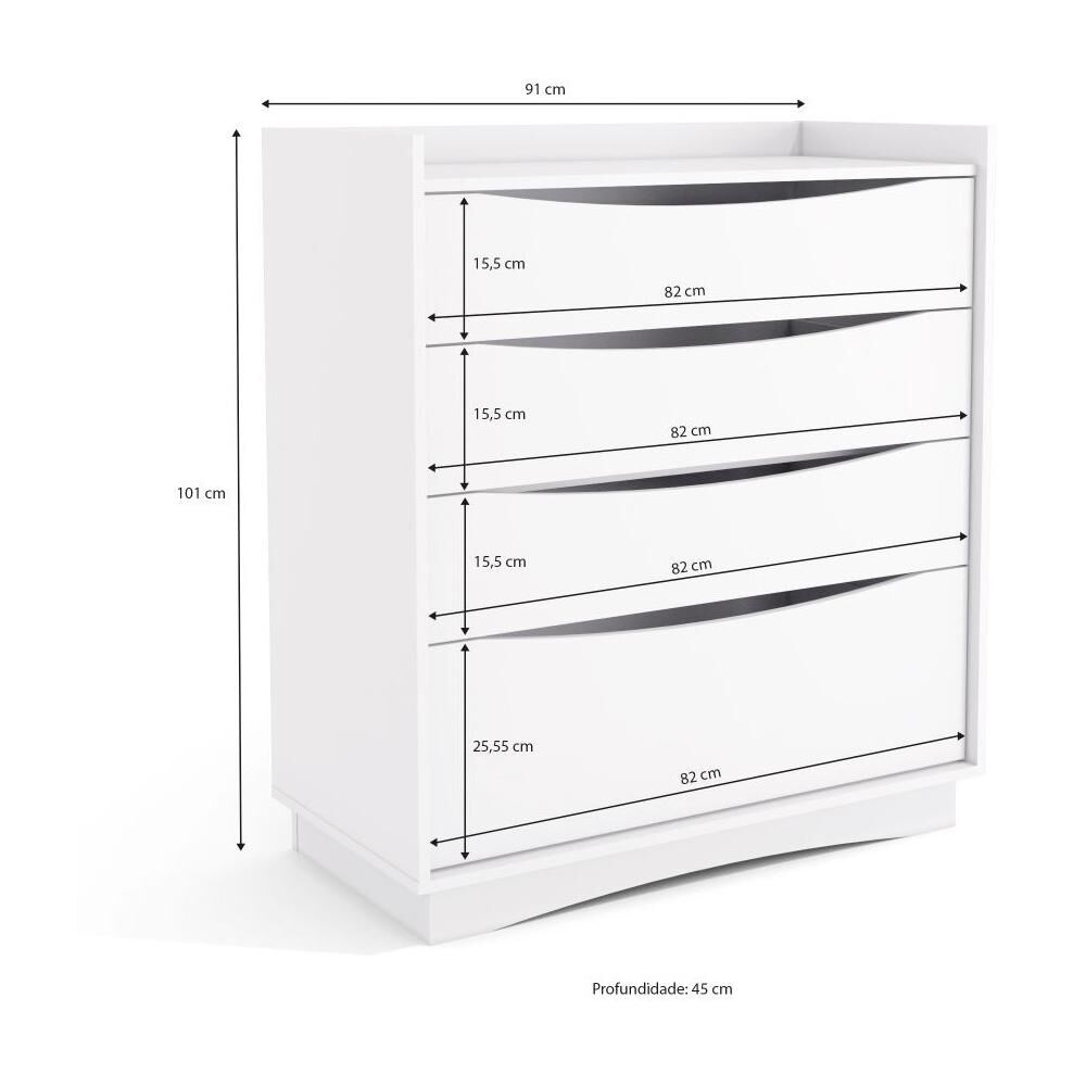 C&oacute;moda Roca Jeric&oacute; Modular / 4 Cajones image number 1.0