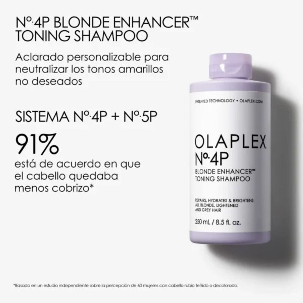 Olaplex 4-p Blonde Enhancer Toning Shampoo 250ml image number 1.0