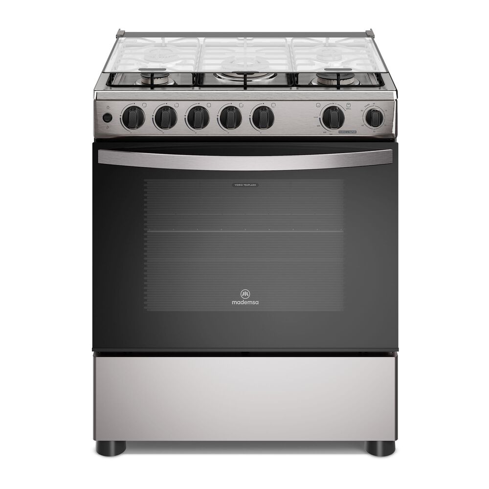 Cocina A Gas 5 Platos Horno Vapor Y Triple Llama Fm5ssc Inox image number 0.0